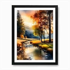 Landscape Painting 236 Art Print