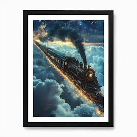 Train In The Clouds 3 Art Print