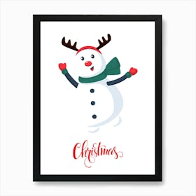 Christmas gifts, Christmas paintings, Christmas hand-painted gifts, Christmas artwork, Christmas wall paintings.20 Art Print