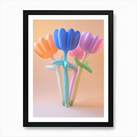 Dreamy Inflatable Flowers Cornflower 2 Art Print