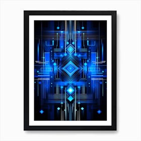 Kinetic Abstract Geometric 4 Art Print