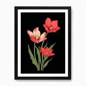 Red Tulips 3 Art Print