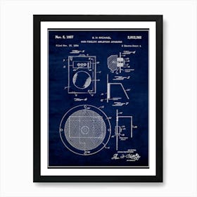 High Fidelity Amplifying Apparatus 1957 Art Print