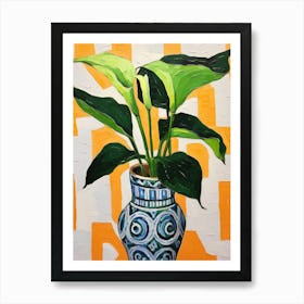 Flowers In A Vase Still Life Painting Calla Lily 1 Art Print