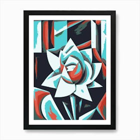 Abstract Flower 1 Art Print