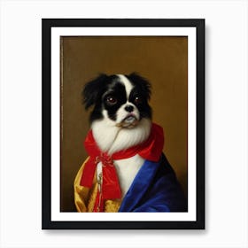 Japanese Chin Renaissance Portrait Oil Painting Affiche