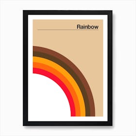 Rainbow Brown Art Print