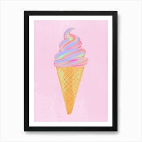 Ice Cream Cone Print Art Print