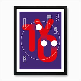 TYO #1 Purple/Red Art Print