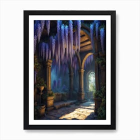 Inbuilding Wisteria Crop Print Art Print