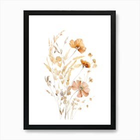 Watercolor Flowers 18 Art Print