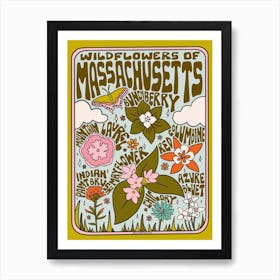 Massachusetts Wildflowers Art Print