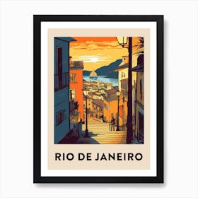 Rio De Janeiro 2 Vintage Travel Poster Art Print