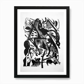 Birth Of The Wolves, Franz Marc Art Print