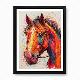 Horse Portrait Art Print