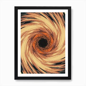 Science Fiction Blackhole Twist Art Print