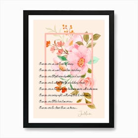 Romantic Lyric Sign Art Print