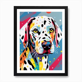 Pop Art Dotty Dog 4 Art Print