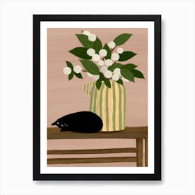 White Berries Art Print