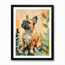 French Bulldog Acrylic Painting 2 Art Print