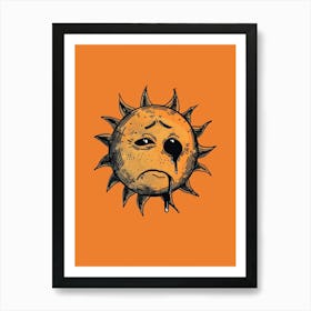 Sad Sun 2 Art Print