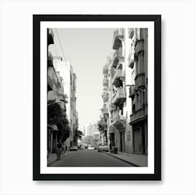 Beirut, Lebanon, Mediterranean Black And White Photography Analogue 2 Art Print