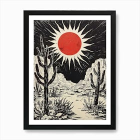 Cactus Desert Art Print