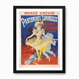 Affiche Pantomimes Lumineuses rétro pour salon