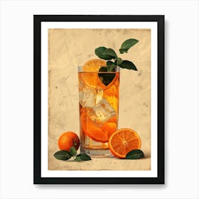 Orange Juice In A Glass 9 Art Print