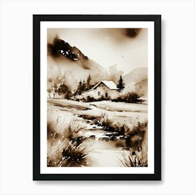 House In The Mountains 4 Art Print