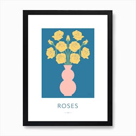 Roses Flower Market Art Print Art Print