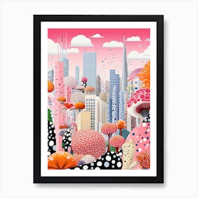 Tokyo, Illustration In The Style Of Pop Art 4 Art Print