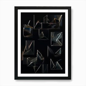 Abstract Geometric Shapes Art Print