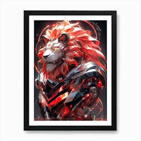 Robot Lion Art Print