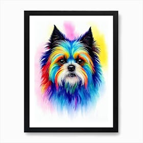 Affenpinscher Rainbow Oil Painting Dog Art Print