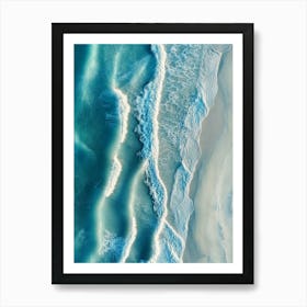 Aerial View Of A Beach 86 Art Print