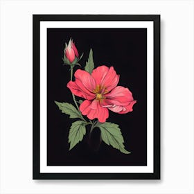 Pink Flower 12 Art Print