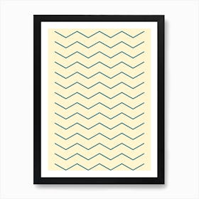 Minimalist Sea Blue Art Print