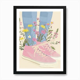 Spring Flowers And Sneakers 6 Art Print