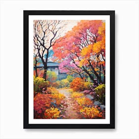 Autumn Gardens Painting The Garden Of Morning Calm South Korea 3 Art Print