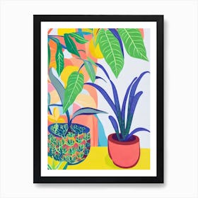 Ghost Plant Eclectic Boho Art Print