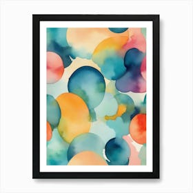 Abstract Watercolor Painting 24 Art Print