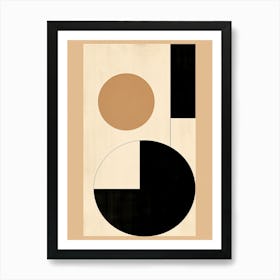 Bauhaus Chic; Monochrome Art Print