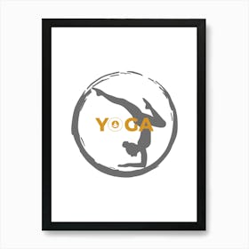 Yoga, the sport of yoga, the sport of meditation, relaxation, inspiring rest and meditation, a distinctive and exceptional work of art that embodies yoga.23 Art Print