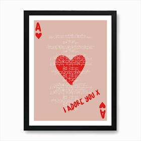 Playing Card Print Art Print