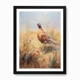 Bird Painting Pheasant 2 Art Print