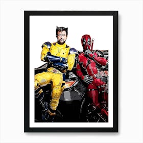 Deadpool And Wolverine 9 Art Print