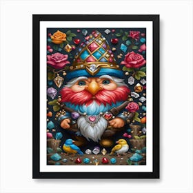 Dwarf with jewels Art Print