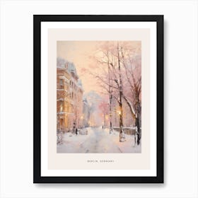 Dreamy Winter Painting Poster Berlin Germany 2 Art Print