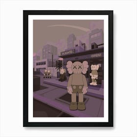 Dwight Kaws Art Print